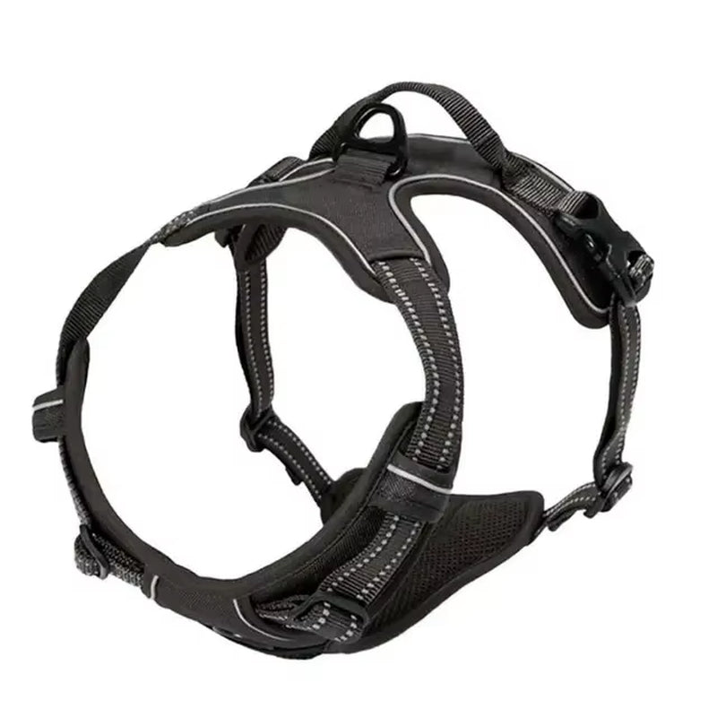No Pull Dog Harness for Large Dogs,With Reflective Strips and Control Handle, Adjustable and Comfortable,No Choke Pet Harness 