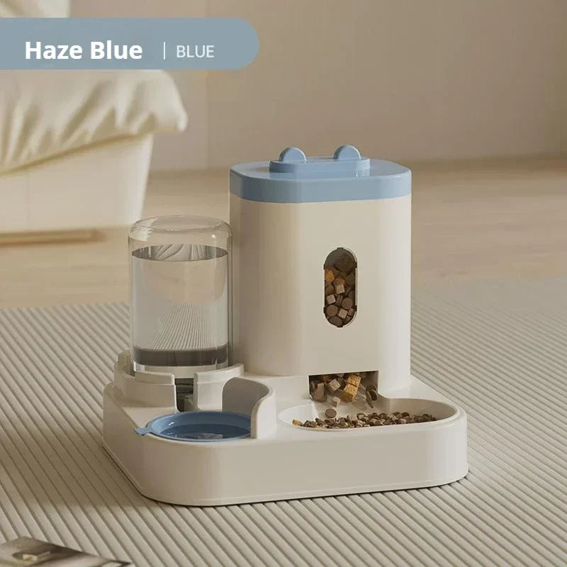 🐶🐱 Comedero Automático para Perros y Gatos con Fuente de Agua – Dispensador de Alimentos de Gran Capacidad y Contenedor de Comida para Mascotas