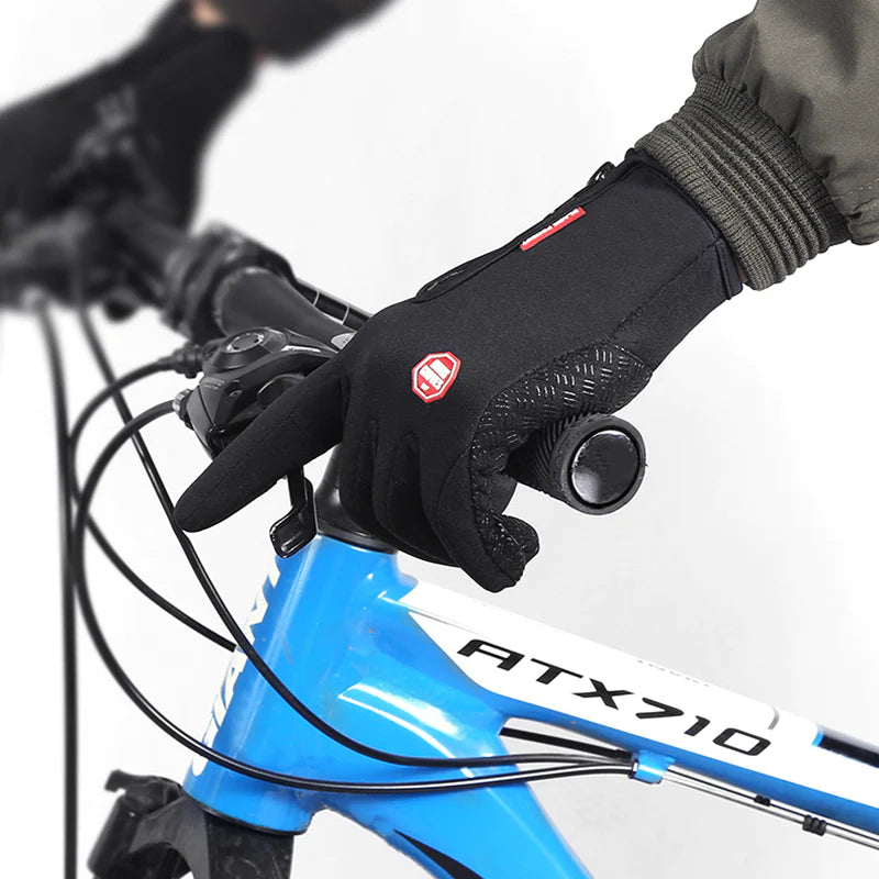 Guantes de invierno calefactados - Guantes de pantalla táctil para montar en motocicleta, deslizamiento, impermeables y deportivos con forro de felpa. 🏍️💨
