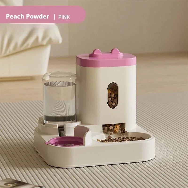 🐶🐱 Comedero Automático para Perros y Gatos con Fuente de Agua – Dispensador de Alimentos de Gran Capacidad y Contenedor de Comida para Mascotas
