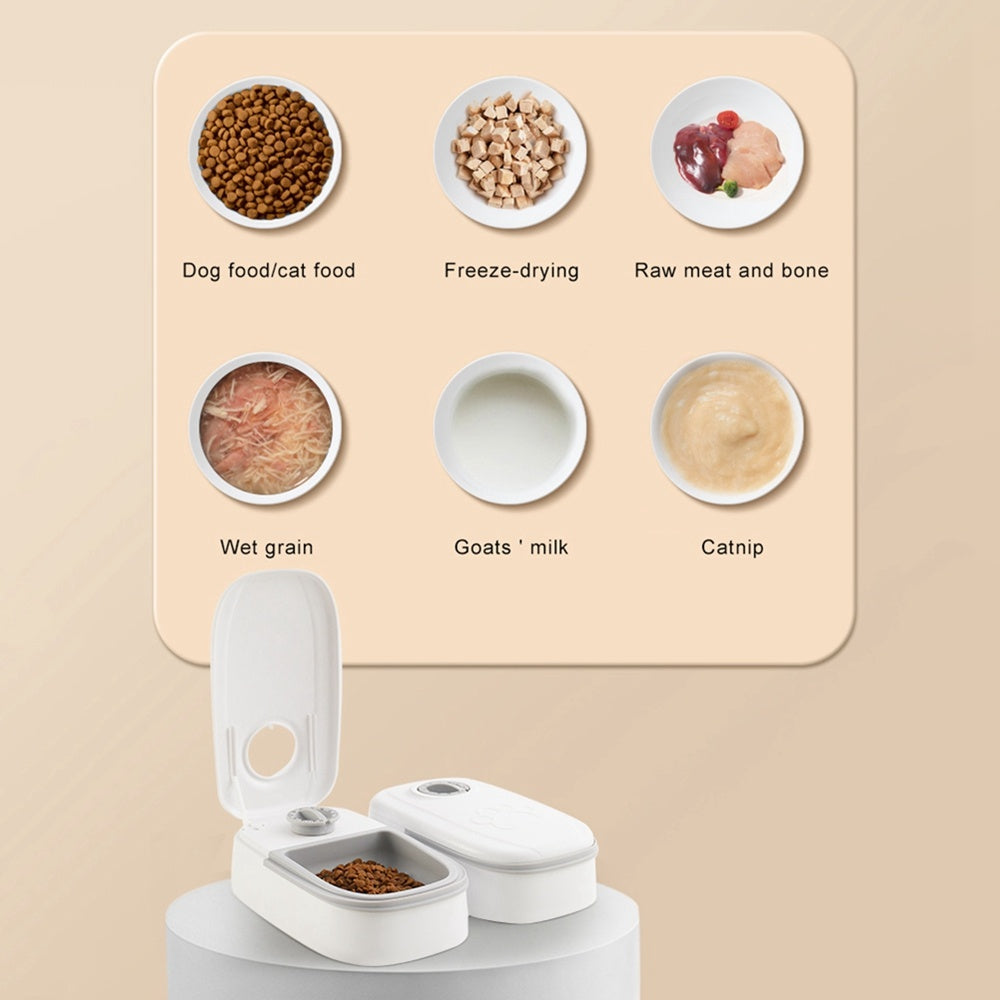 Alimentador Automático Inteligente para Mascotas - Comedero con Temporizador y Cuenco de Acero Inoxidable