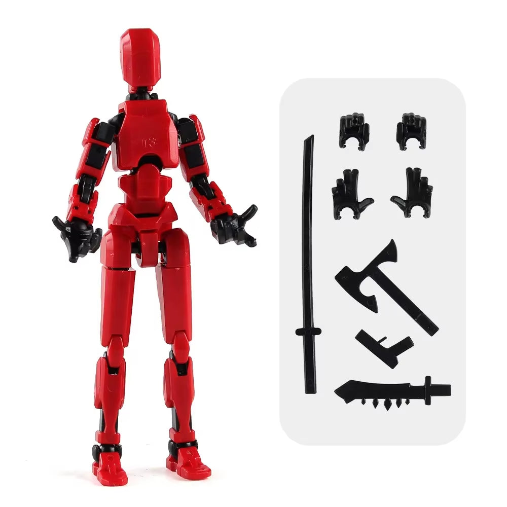 1/2/4/9 Uds. Luminoso Titan 13 Figuras De Acción T13 Figura 3D Impresa Multiarticulación Móvil Lucky 13 Figura De Acción Nova Figura Simulada