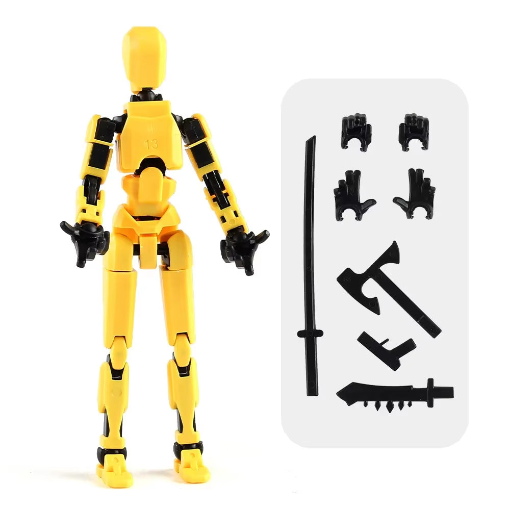 1/2/4/9 Uds. Luminoso Titan 13 Figuras De Acción T13 Figura 3D Impresa Multiarticulación Móvil Lucky 13 Figura De Acción Nova Figura Simulada