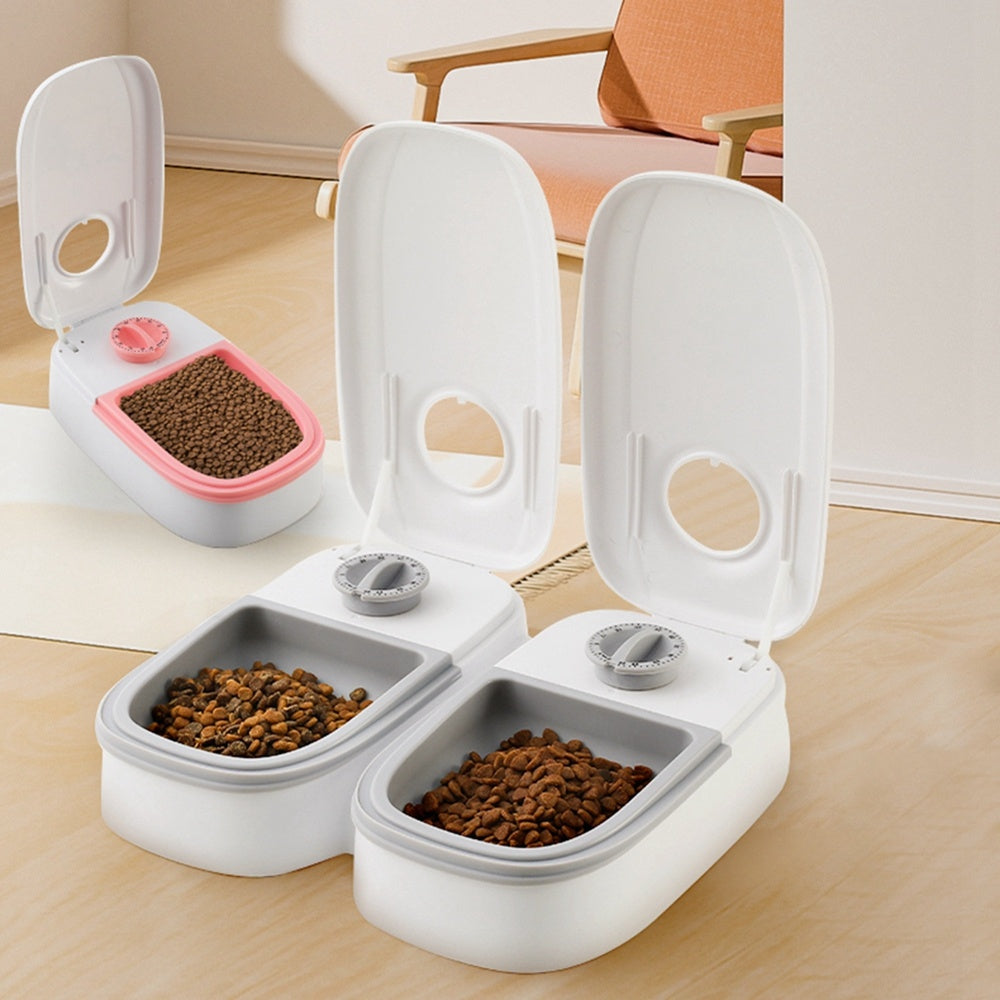 Alimentador Automático Inteligente para Mascotas - Comedero con Temporizador y Cuenco de Acero Inoxidable