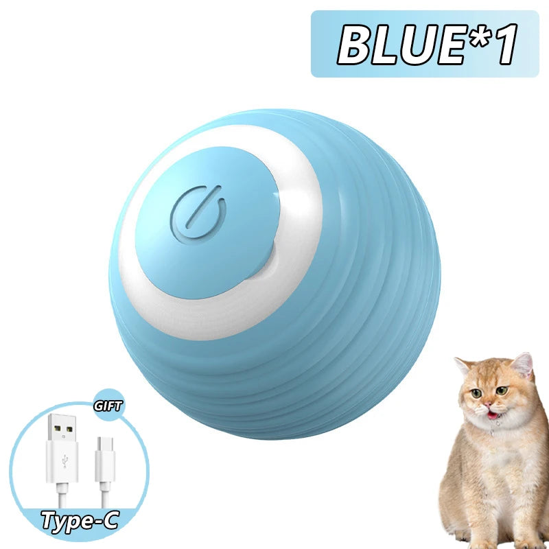 Pelota Interactiva para Gatos – Juguete Inteligente para Gatos de Interior, Bola Mágica Rodante Automática, Electrónica e Interactiva, Accesorio de Juego para Gatos 😺🎾