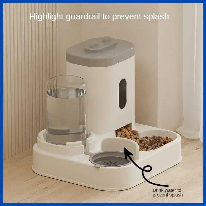 🐶🐱 Comedero Automático para Perros y Gatos con Fuente de Agua – Dispensador de Alimentos de Gran Capacidad y Contenedor de Comida para Mascotas