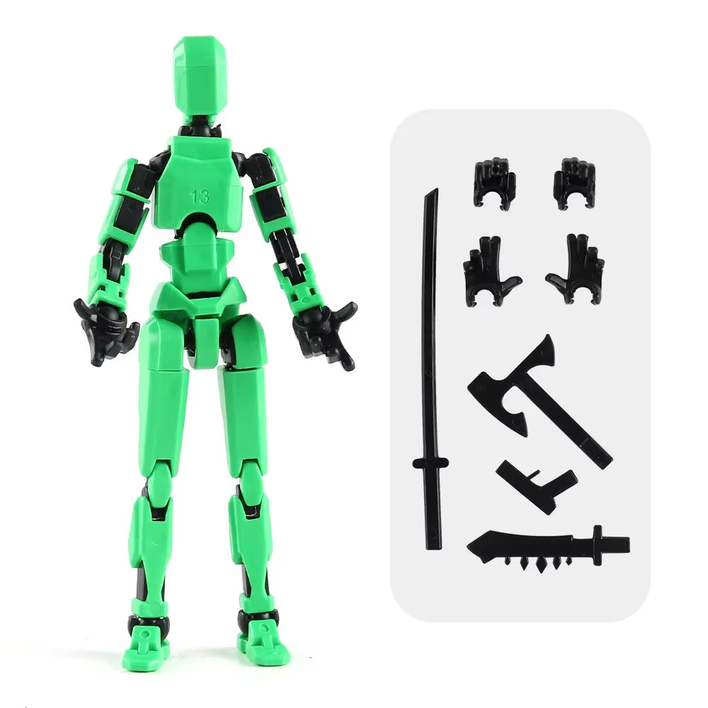 1/2/4/9 Uds. Luminoso Titan 13 Figuras De Acción T13 Figura 3D Impresa Multiarticulación Móvil Lucky 13 Figura De Acción Nova Figura Simulada