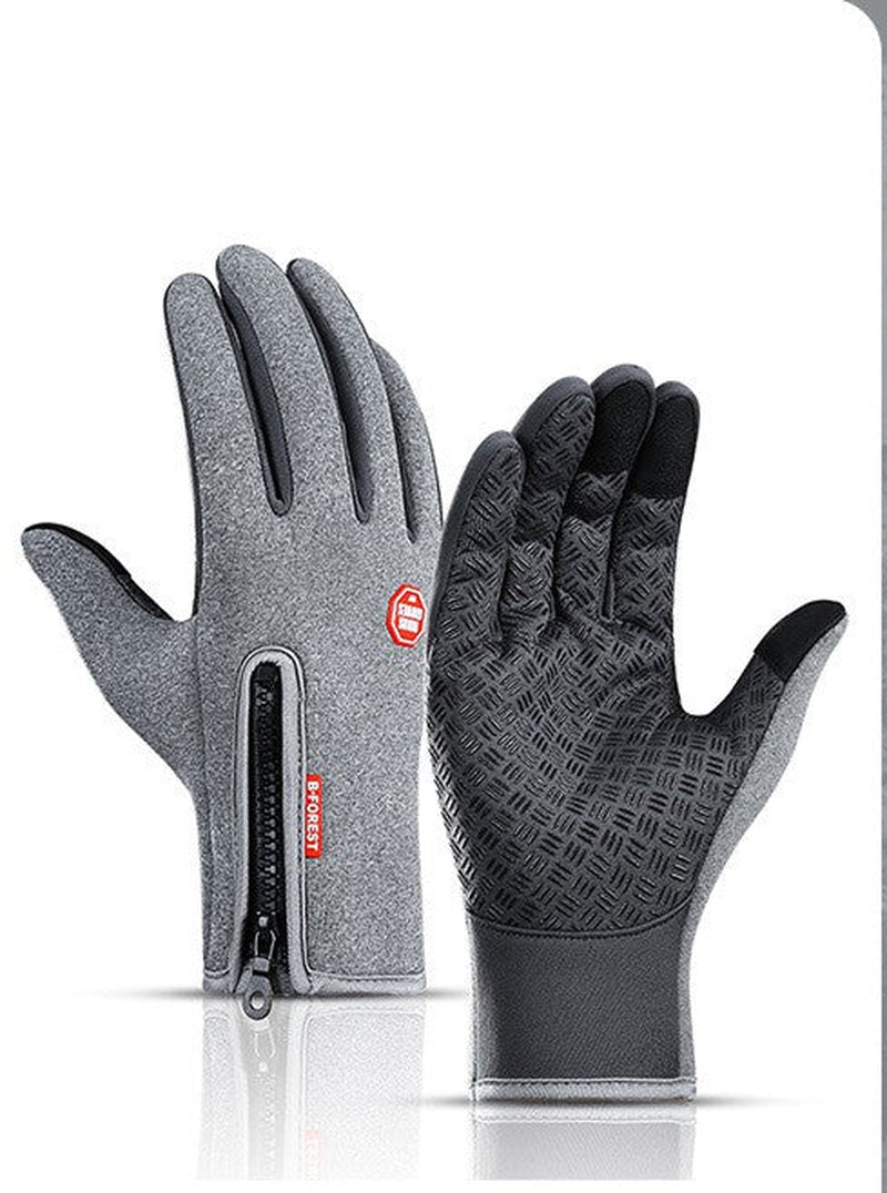 Guantes de invierno calefactados - Guantes de pantalla táctil para montar en motocicleta, deslizamiento, impermeables y deportivos con forro de felpa. 🏍️💨