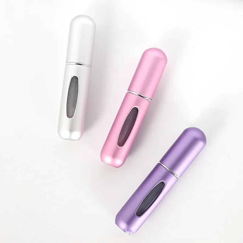 Botella De Recarga De Perfume De 5Ml, Mini Tarro De Pulverización Recargable Portátil, Bomba De Aroma, Envases Cosméticos Vacíos, Atomizador Para Herramienta De Viaje Caliente