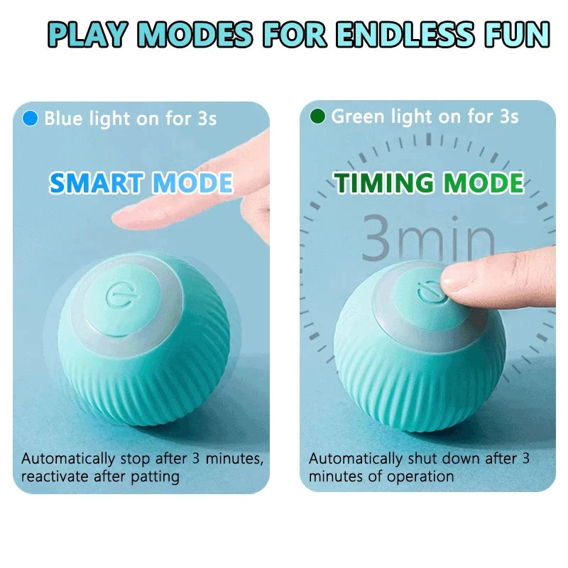 Pelota Interactiva para Gatos – Juguete Inteligente para Gatos de Interior, Bola Mágica Rodante Automática, Electrónica e Interactiva, Accesorio de Juego para Gatos 😺🎾