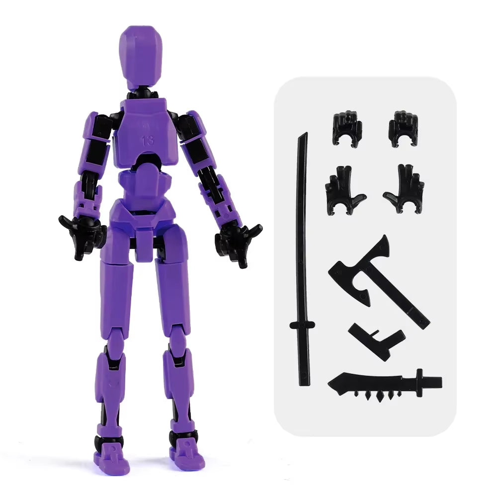 1/2/4/9 Uds. Luminoso Titan 13 Figuras De Acción T13 Figura 3D Impresa Multiarticulación Móvil Lucky 13 Figura De Acción Nova Figura Simulada