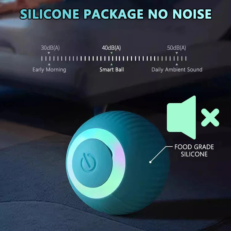 Pelota Interactiva para Gatos – Juguete Inteligente para Gatos de Interior, Bola Mágica Rodante Automática, Electrónica e Interactiva, Accesorio de Juego para Gatos 😺🎾