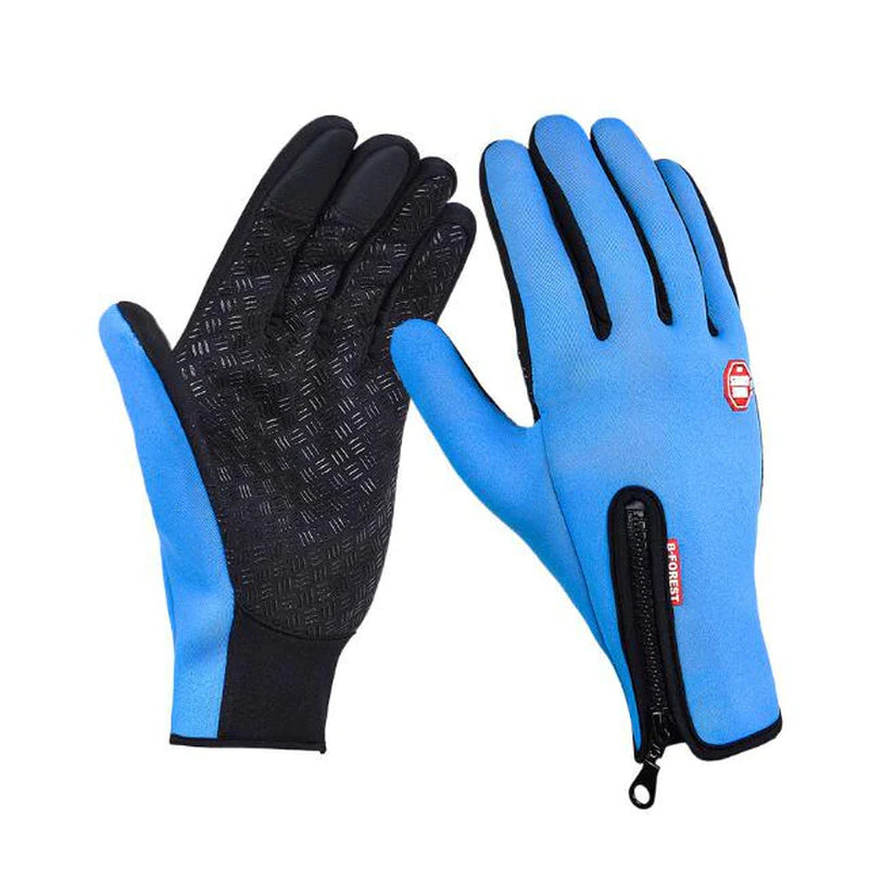 Guantes de invierno calefactados - Guantes de pantalla táctil para montar en motocicleta, deslizamiento, impermeables y deportivos con forro de felpa. 🏍️💨