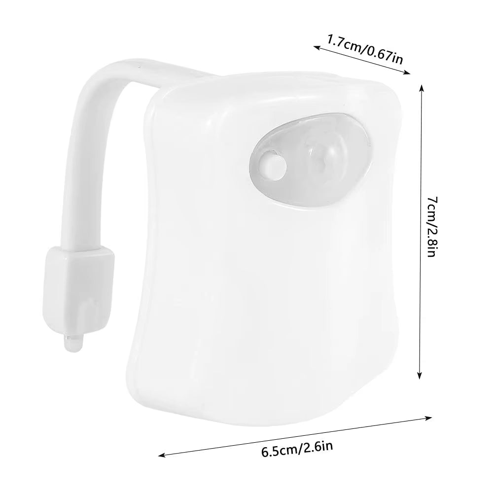 Luz Nocturna Para Inodoro Con Lámpara LED Con Sensor De Movimiento, Divertida Luz Nocturna Para Baño Que Cambia De 16 Colores, Añade En El Asiento De La Inodoro