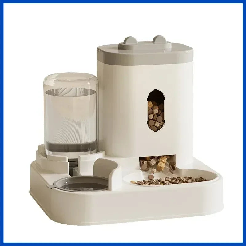 🐶🐱 Comedero Automático para Perros y Gatos con Fuente de Agua – Dispensador de Alimentos de Gran Capacidad y Contenedor de Comida para Mascotas