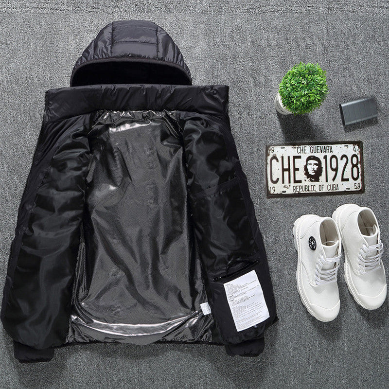Nueva chaqueta con calefacción, chaqueta eléctrica USB, abrigo de algodón, ropa térmica, chaleco calefactable, ropa de hombre para invierno 🧥⚡❄️