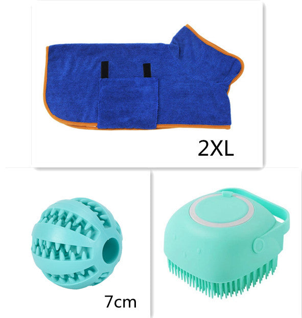 Guantes de Masaje para Baño de Mascotas - Cepillo de Silicona para Perros y Gatos