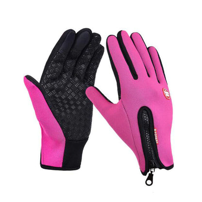 Guantes de invierno calefactados - Guantes de pantalla táctil para montar en motocicleta, deslizamiento, impermeables y deportivos con forro de felpa. 🏍️💨
