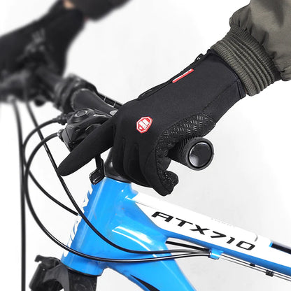 Guantes de invierno calefactados - Guantes de pantalla táctil para montar en motocicleta, deslizamiento, impermeables y deportivos con forro de felpa. 🏍️💨