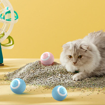 Pelota Interactiva para Gatos – Juguete Inteligente para Gatos de Interior, Bola Mágica Rodante Automática, Electrónica e Interactiva, Accesorio de Juego para Gatos 😺🎾