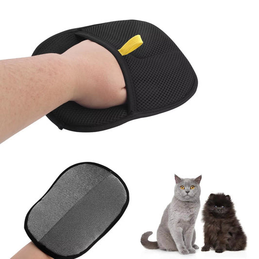 Herramienta De Depilación Para Mascotas, Guantes De Eliminación Estática Reutilizables, Guantes De Aseo De Doble Cara Para Mascotas, Elimina El Pelo De La Piel De Las Mascotas Para Alfombras