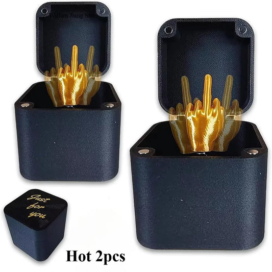 Cajas De Regalo Sorpresa De Dedo Medio, Broma Divertida De Navidad, Regalo Para Oficinas, Escritorio, Decoración Del Hogar, Juguetes De Decoración De Regalo, Artículos En Miniatura Para Niños