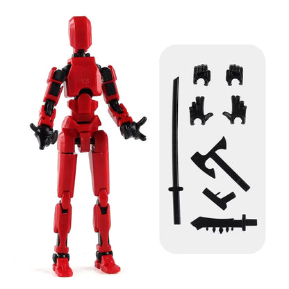 1/2/4/9 Uds. Luminoso Titan 13 Figuras De Acción T13 Figura 3D Impresa Multiarticulación Móvil Lucky 13 Figura De Acción Nova Figura Simulada