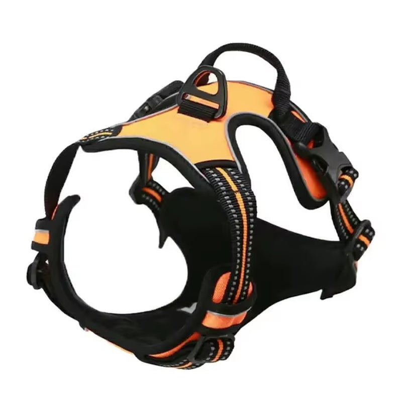 No Pull Dog Harness for Large Dogs,With Reflective Strips and Control Handle, Adjustable and Comfortable,No Choke Pet Harness ﻿