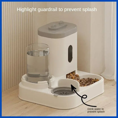 🐶🐱 Comedero Automático para Perros y Gatos con Fuente de Agua – Dispensador de Alimentos de Gran Capacidad y Contenedor de Comida para Mascotas
