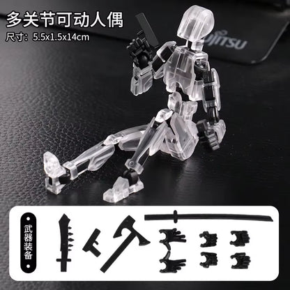 1/2/4/9 Uds. Luminoso Titan 13 Figuras De Acción T13 Figura 3D Impresa Multiarticulación Móvil Lucky 13 Figura De Acción Nova Figura Simulada