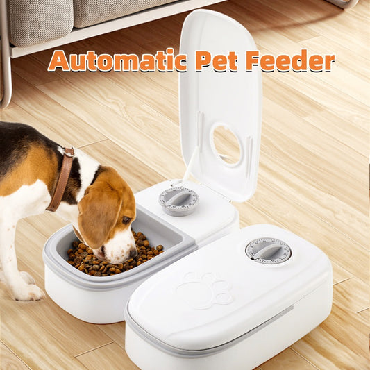 Alimentador Automático Inteligente para Mascotas - Comedero con Temporizador y Cuenco de Acero Inoxidable
