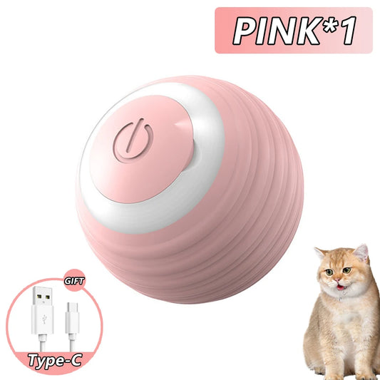 Pelota Interactiva para Gatos – Juguete Inteligente para Gatos de Interior, Bola Mágica Rodante Automática, Electrónica e Interactiva, Accesorio de Juego para Gatos 😺🎾